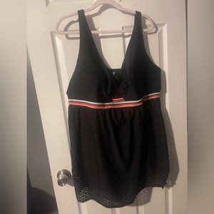 Lane Bryant black one peice swim suit new with tags